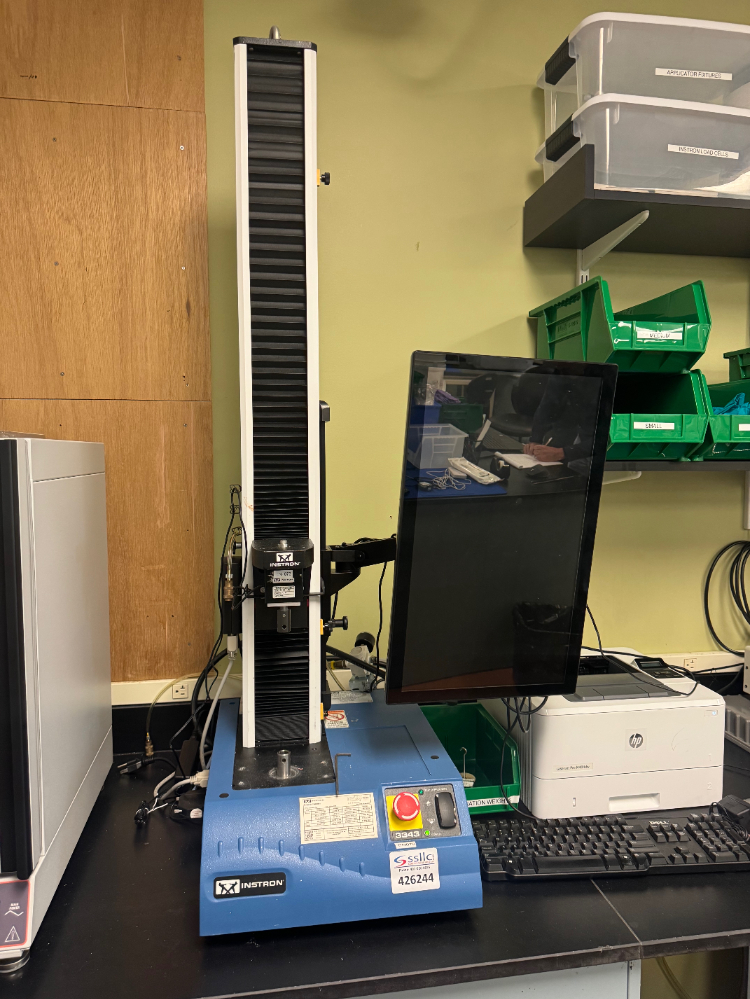 Image of Instron 3343 Tensile Compression Tester With PC